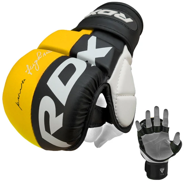 RDX T6 mma trening i sparing rukavice bestbuy rukavice mma oprema samojakoshop zute iznutra
