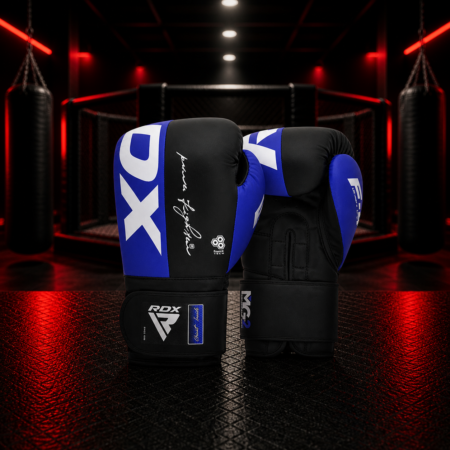 RDX F4 Hook & Loop Boksačke rukavice za trening i sparing - Plave