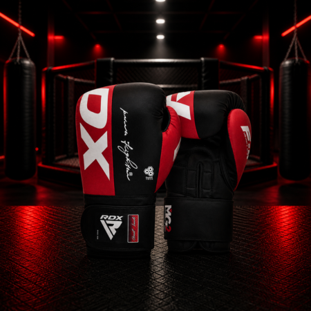 RDX F4 Hook & Loop Boksačke rukavice za trening i sparing - Crvene