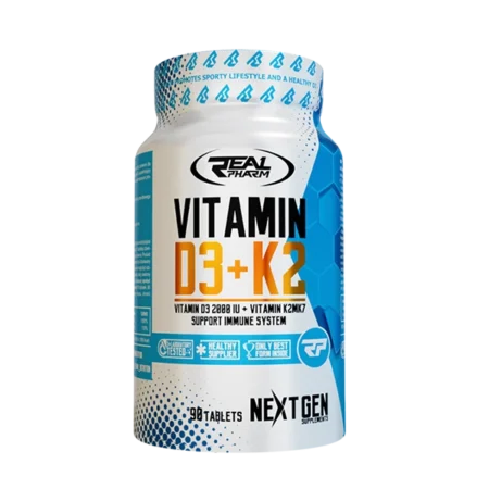 real pharm vitamin d3+k2 podrška imunitetu zdravlje kostiju i zuba smojako shop