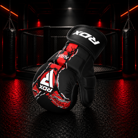 RDX F-17 Aura Plus hibridne MMA rukavice - Crvene